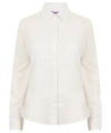 White - Women's long sleeve lightweight Oxford Shirts Henbury Plus Sizes, Shirts & Blouses, Women's Fashion Schoolwear Centres