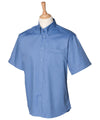 Corporate Blue - Short sleeve lightweight Oxford Shirts Henbury Plus Sizes, Shirts & Blouses, Workwear Schoolwear Centres