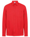 Classic Red - Wicking antibacterial long sleeve shirt Shirts Henbury Plus Sizes, Shirts & Blouses, UPF Protection Schoolwear Centres