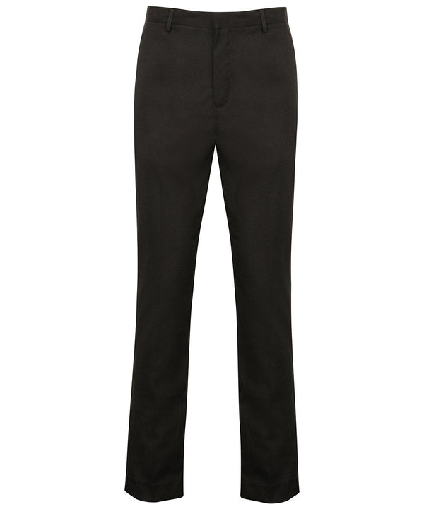 Black - Tapered leg trousers Trousers Henbury Aprons & Service, Plus Sizes, Sale, Tailoring, Trousers & Shorts Schoolwear Centres