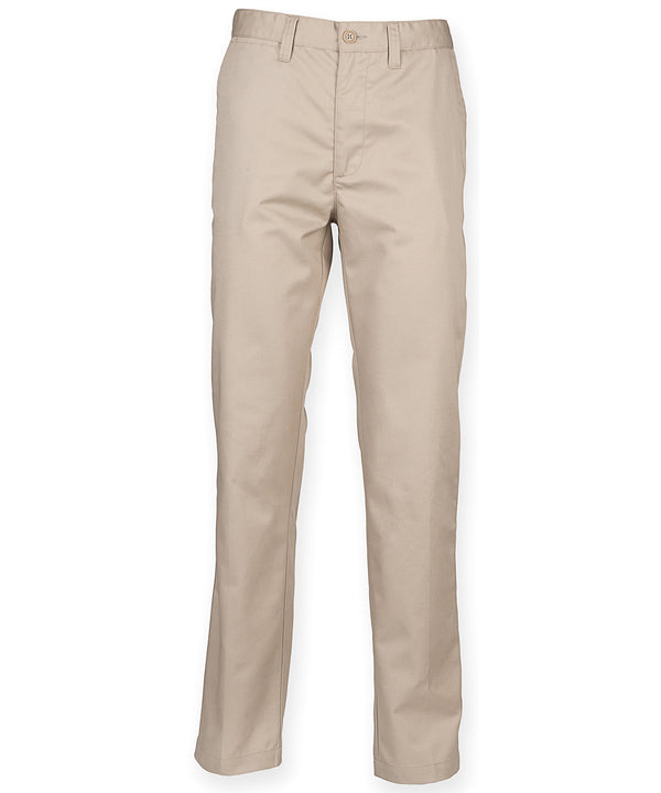 65/35 flat fronted chino trousers