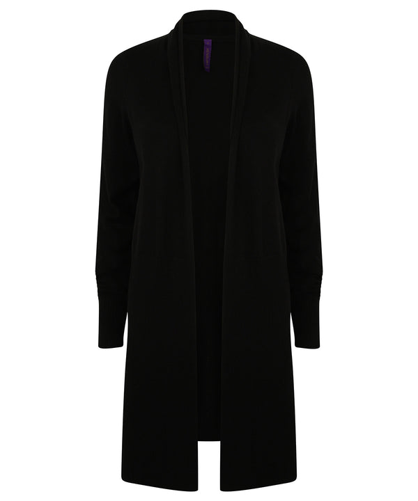 Women's longline open cardigan