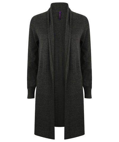 Women's longline open cardigan
