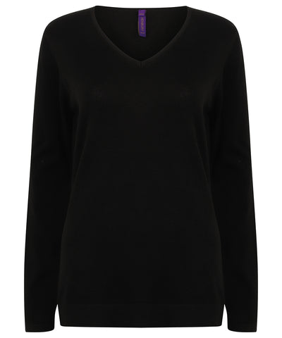 Women's 12 gauge v-neck jumper