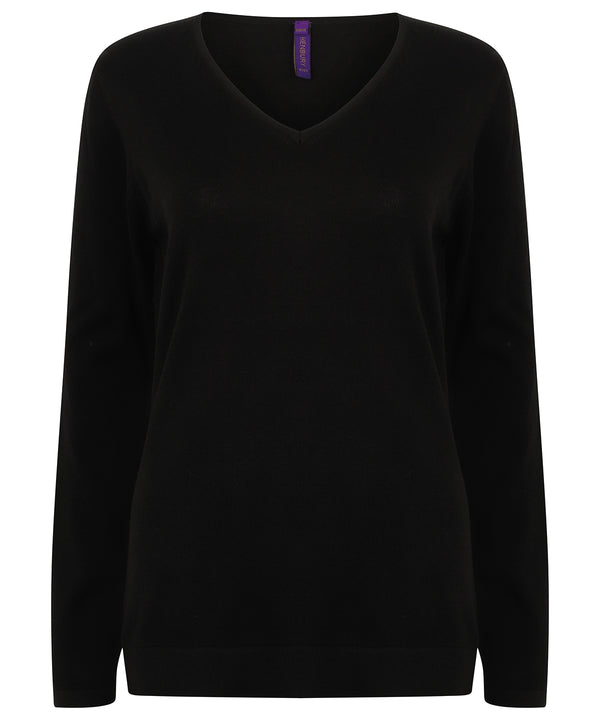 Women's 12 gauge v-neck jumper