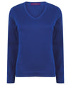 Royal - Women's 12 gauge v-neck jumper Knitted Jumpers Henbury Knitwear, Must Haves, Plus Sizes, Raladeal - Recently Added, Women's Fashion Schoolwear Centres