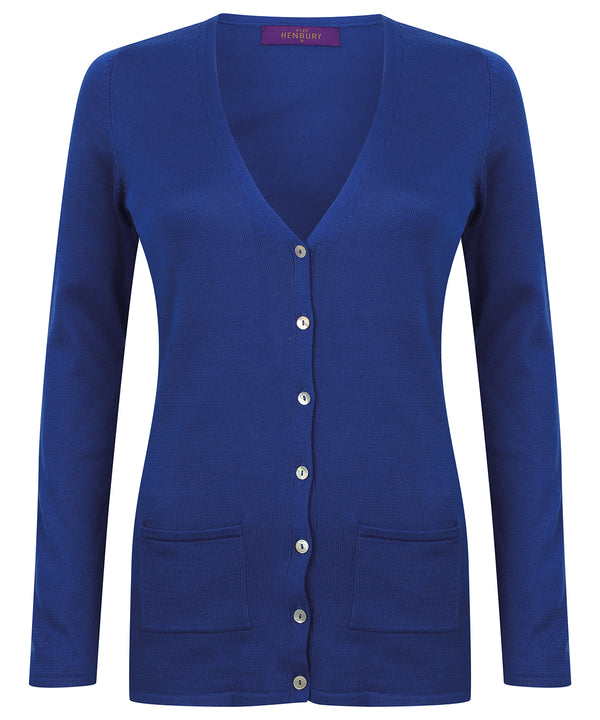 Women's v-button cardigan