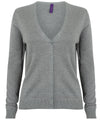 Slate Grey Marl - Women's v-neck cardigan Cardigans Henbury Knitwear, Must Haves, Plus Sizes, Raladeal - Recently Added Schoolwear Centres