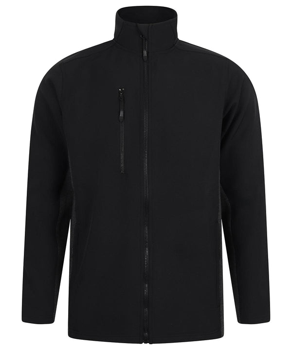 Black/Charcoal - Softshell jacket Jackets Henbury Jackets & Coats, Plus Sizes, Rebrandable, Softshells Schoolwear Centres