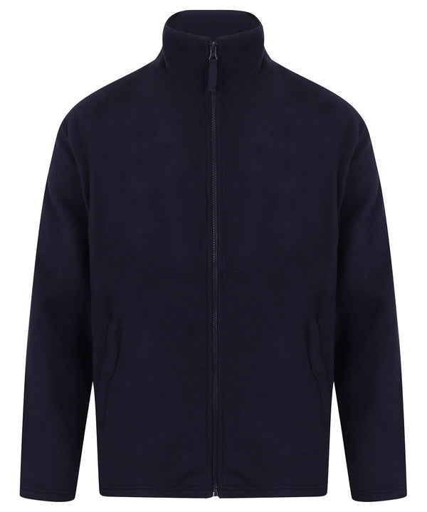 Oxford Navy* - Microfleece jacket Jackets Henbury Jackets & Coats, Jackets - Fleece, Must Haves, Plus Sizes, Sale, Working From Home, Workwear Schoolwear Centres