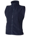 Navy - Women's sleeveless microfleece jacket Body Warmers Henbury Jackets & Coats, Jackets - Fleece, Women's Fashion Schoolwear Centres