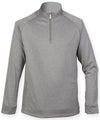 Grey Marl - ¼ zip top with wicking finish Sweatshirts Henbury Sweatshirts Schoolwear Centres