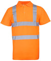 Fluorescent Orange - High visibility polo Polos Last Chance to Buy Plus Sizes, Polos & Casual, Safetywear, Workwear Schoolwear Centres