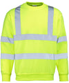 Fluorescent Yellow - High visibility sweatshirt Sweatshirts Last Chance to Buy Plus Sizes, Safetywear, Sweatshirts, Workwear Schoolwear Centres