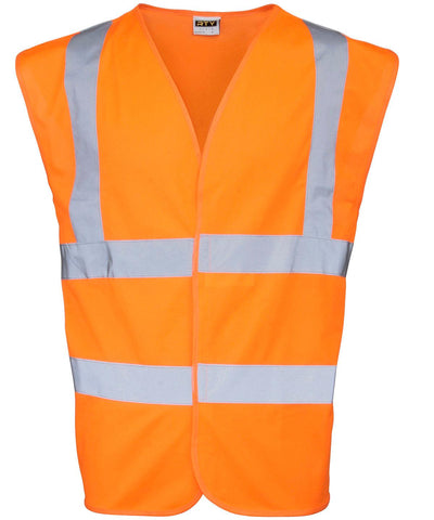Fluorescent Orange - High visibility Waistcoat Safety Vests Last Chance to Buy Plus Sizes, Safety Essentials, Safetywear, Workwear Schoolwear Centres