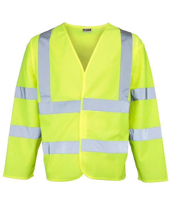 Fluorescent Yellow - High visibility motorway coat Jackets Last Chance to Buy Jackets & Coats, Plus Sizes, Safetywear, Workwear Schoolwear Centres