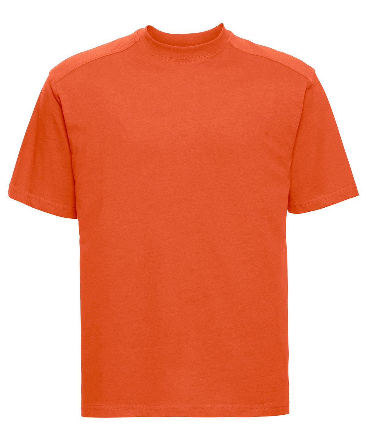 Orange - Workwear t-shirt T-Shirts Russell Europe Must Haves, Plus Sizes, Safe to wash at 60 degrees, T-Shirts & Vests, Tees safe to wash at 60 degrees, Workwear Schoolwear Centres