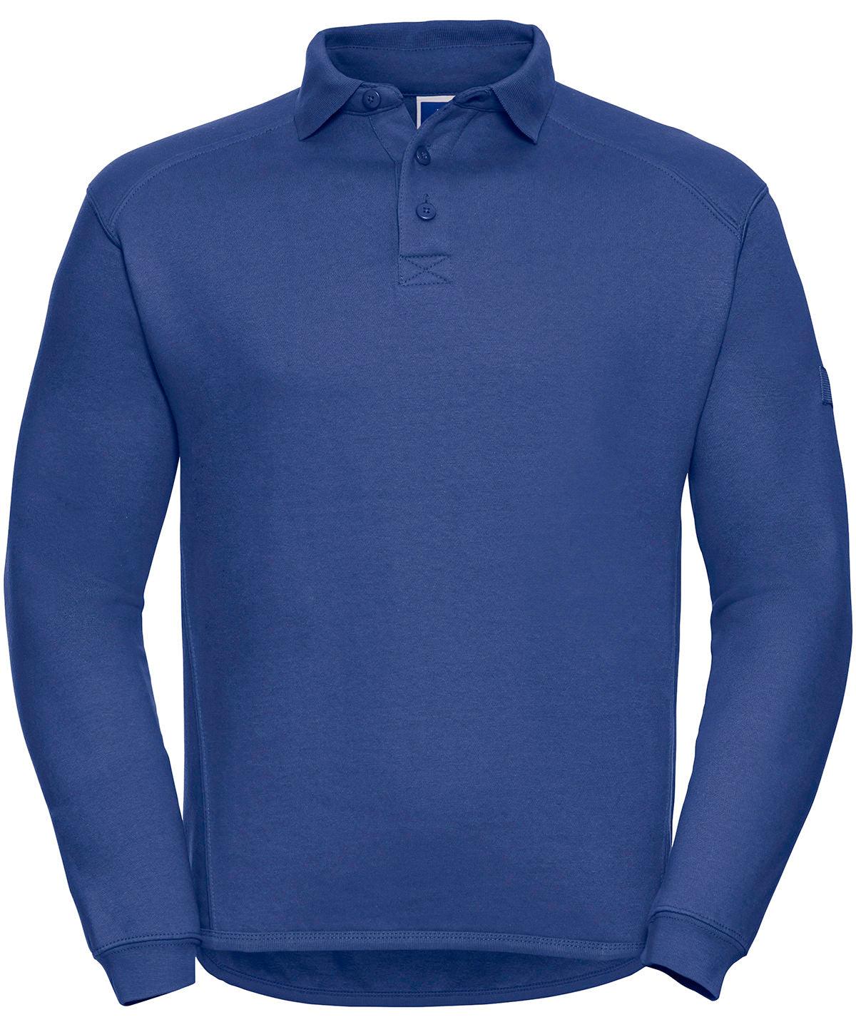 Bright Royal - Heavy-duty collar sweatshirt Sweatshirts Russell Europe Must Haves, Plus Sizes, Polos & Casual, Safe to wash at 60 degrees, Workwear Schoolwear Centres