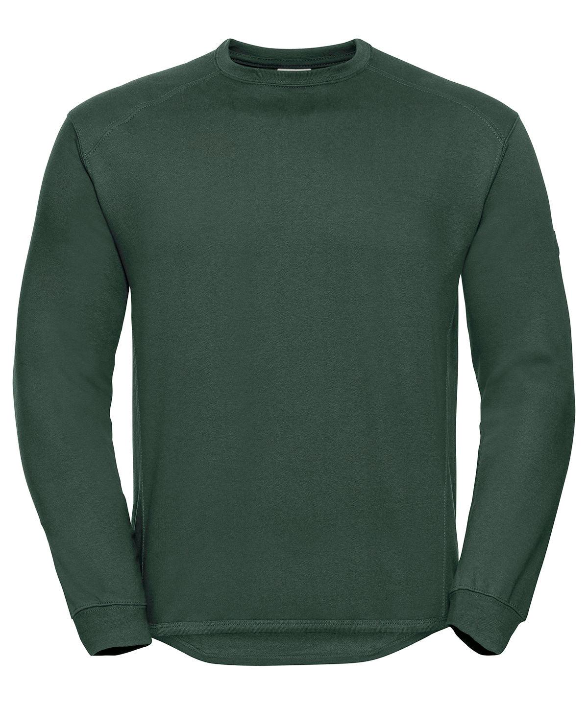 Bottle Green - Heavy-duty crew neck sweatshirt Sweatshirts Russell Europe Must Haves, Plus Sizes, Safe to wash at 60 degrees, Sweatshirts, Workwear Schoolwear Centres