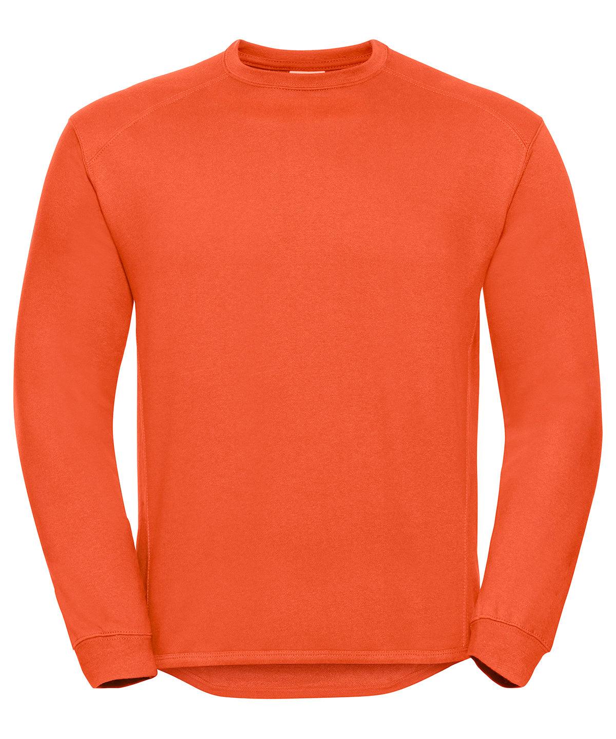 Orange - Heavy-duty crew neck sweatshirt Sweatshirts Russell Europe Must Haves, Plus Sizes, Safe to wash at 60 degrees, Sweatshirts, Workwear Schoolwear Centres