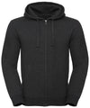 Authentic melange zipped hood sweatshirt