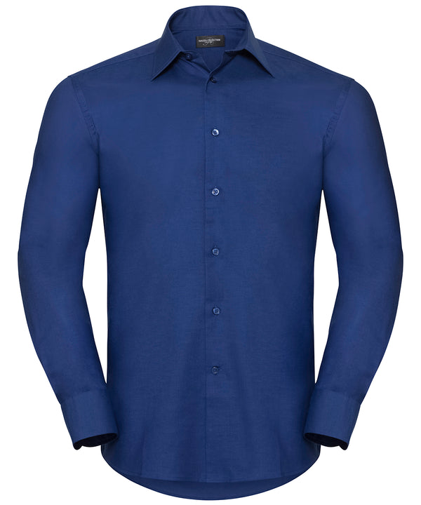 Long sleeve easycare tailored Oxford shirt