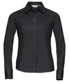 Women's long sleeve polycotton easycare fitted poplin shirt