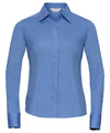 Women's long sleeve polycotton easycare fitted poplin shirt