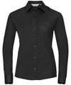 Women's long sleeve 100% cotton poplin shirt