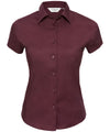 Women's short sleeve easycare fitted stretch shirt