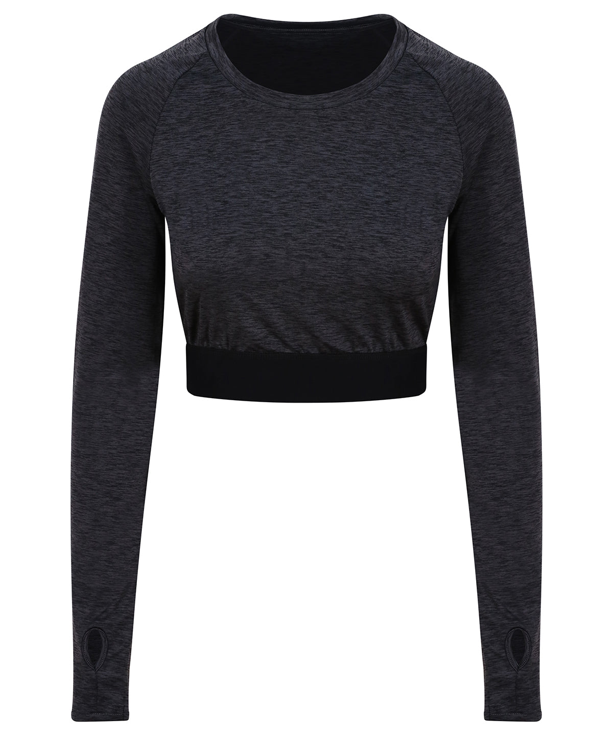 Women's long-sleeve crop T