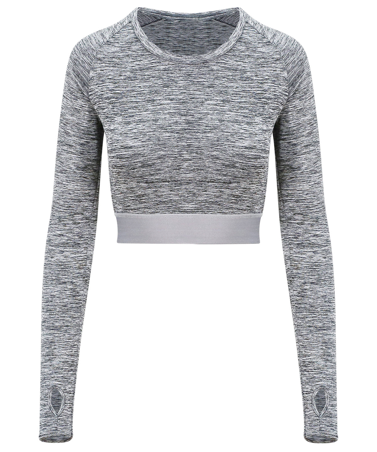 Women's long-sleeve crop T