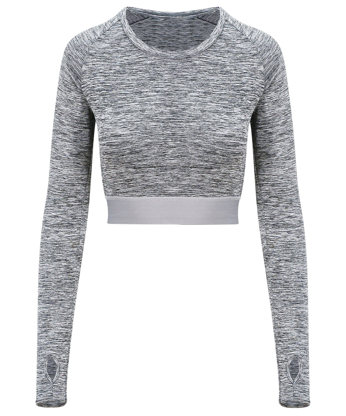 Women's long-sleeve crop T