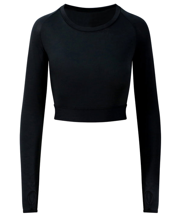 Women's long-sleeve crop T