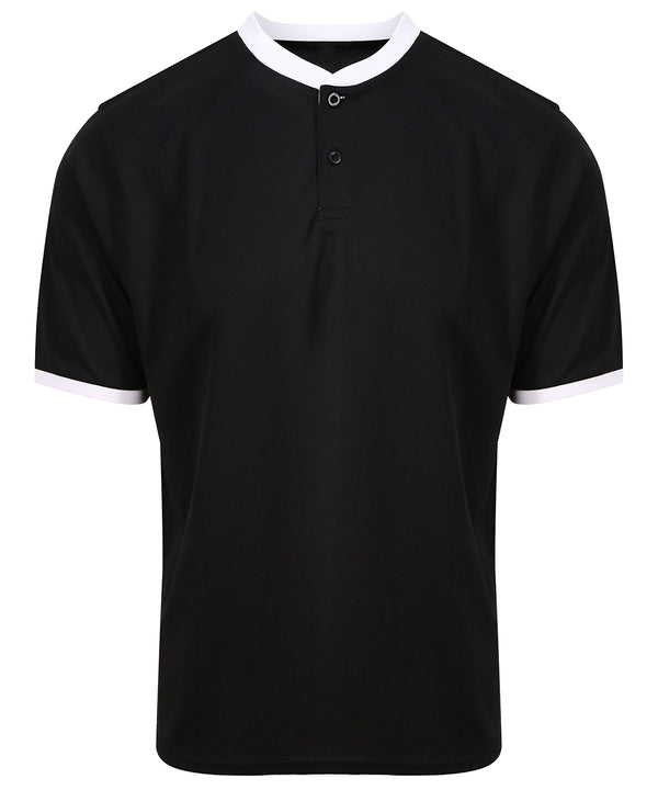 Cool stand collar sports polo