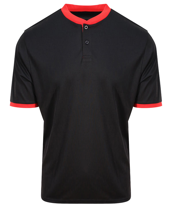 Cool stand collar sports polo