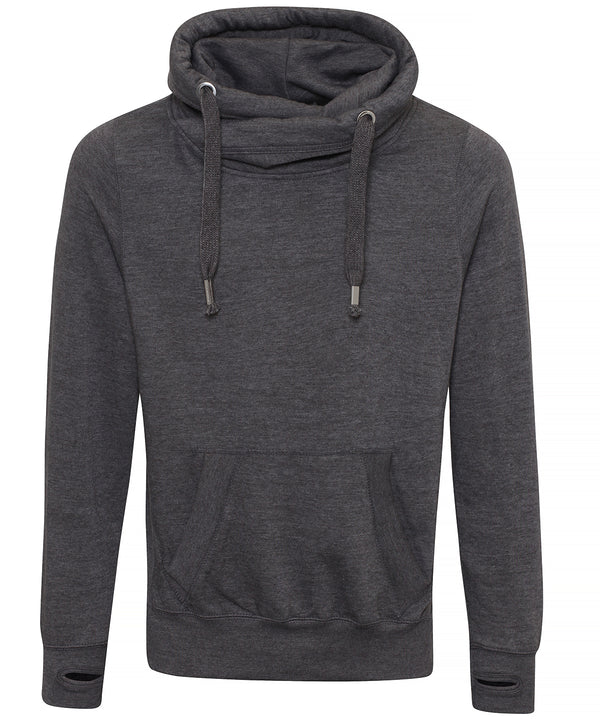 Cross neck hoodie