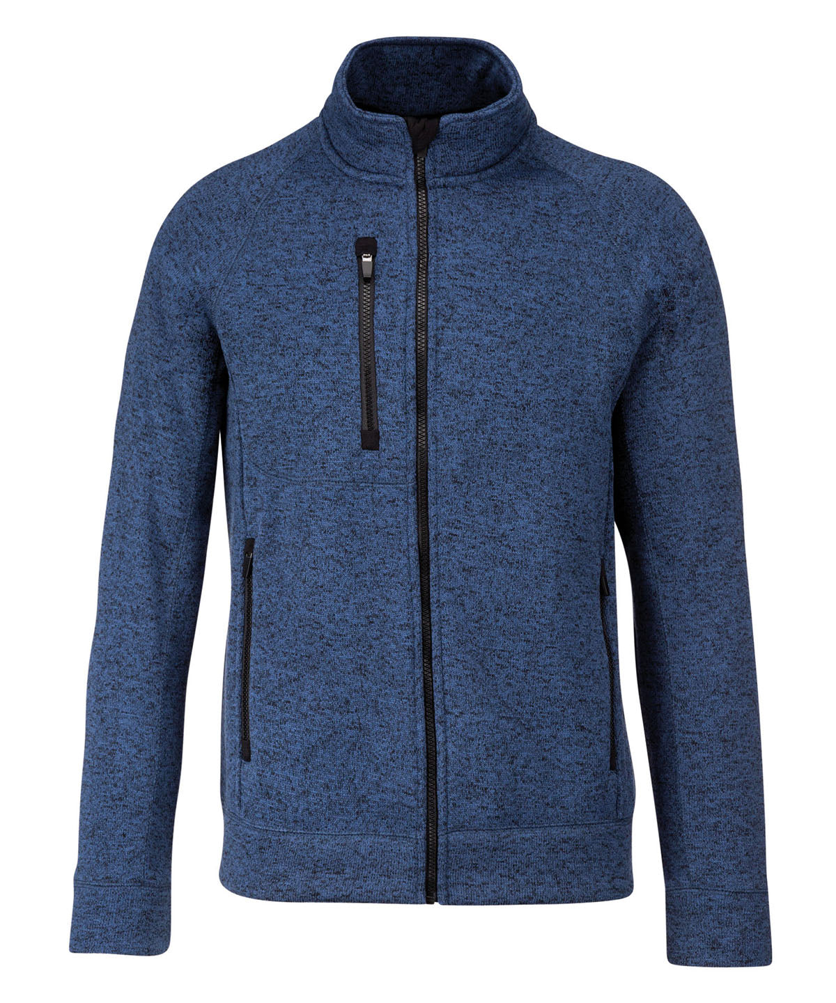 Full-zip heather jacket