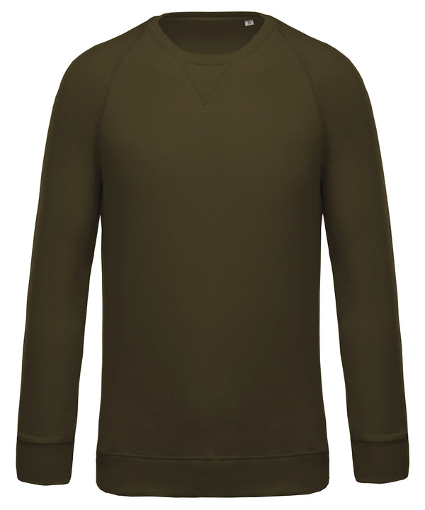 Men's organic cotton crew neck raglan sleeve sweatshirt