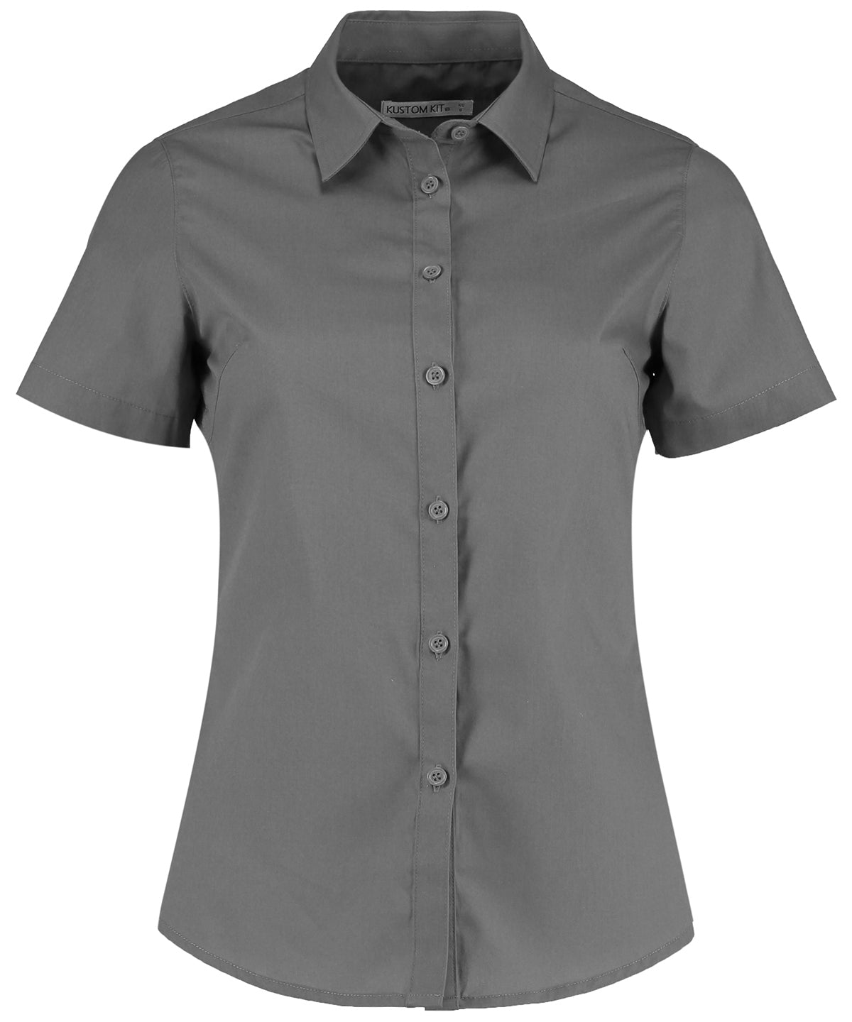 Women's poplin shirt short sleeve