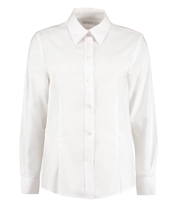 Women's workplace Oxford blouse long-sleeved (tailored fit)