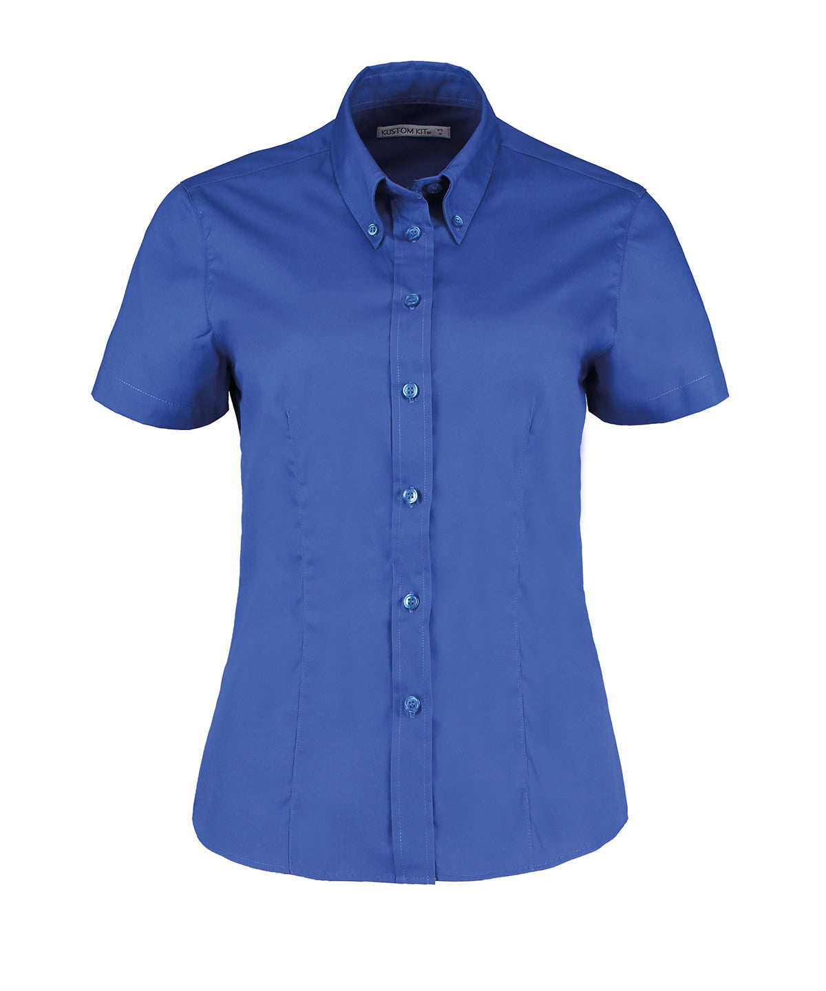 Women's corporate Oxford blouse short-sleeved (tailored fit)