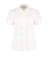 Women's corporate Oxford blouse short-sleeved (tailored fit)