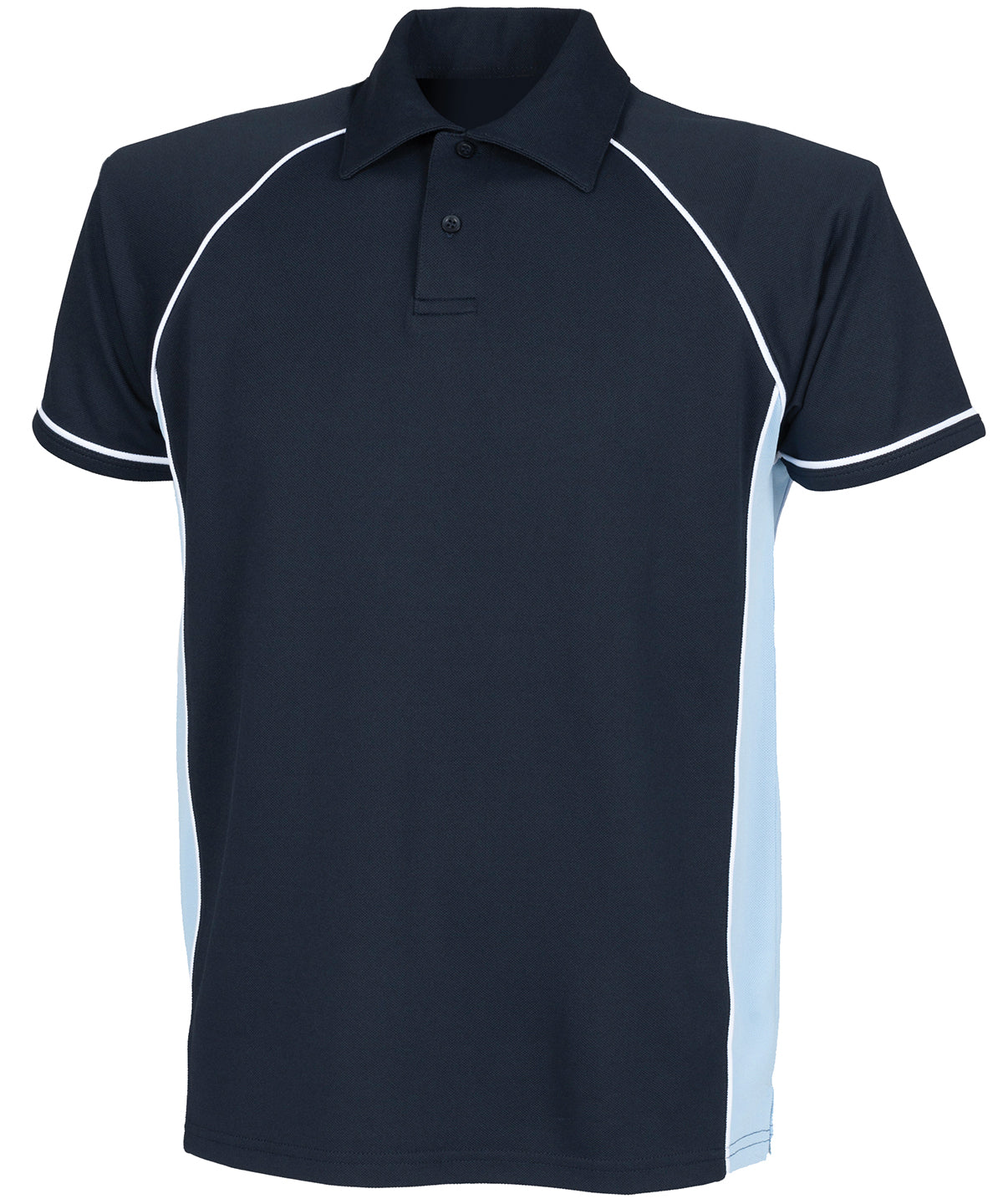 Kids piped performance polo