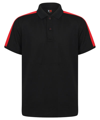 Kids contrast panel polo