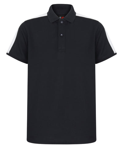 Kids contrast panel polo