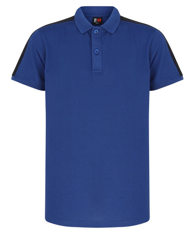 Kids contrast panel polo