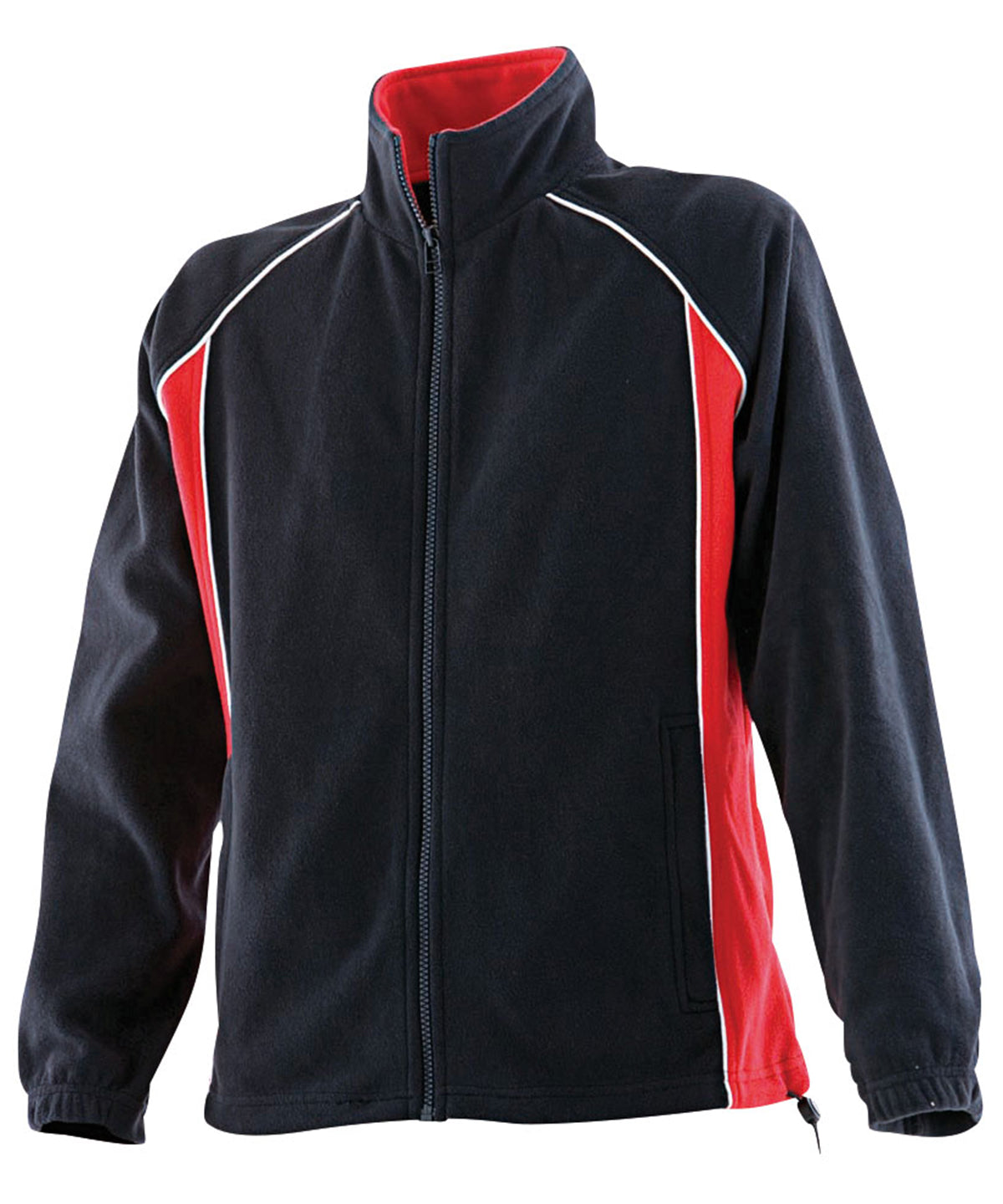 Women's piped microfleece jacket