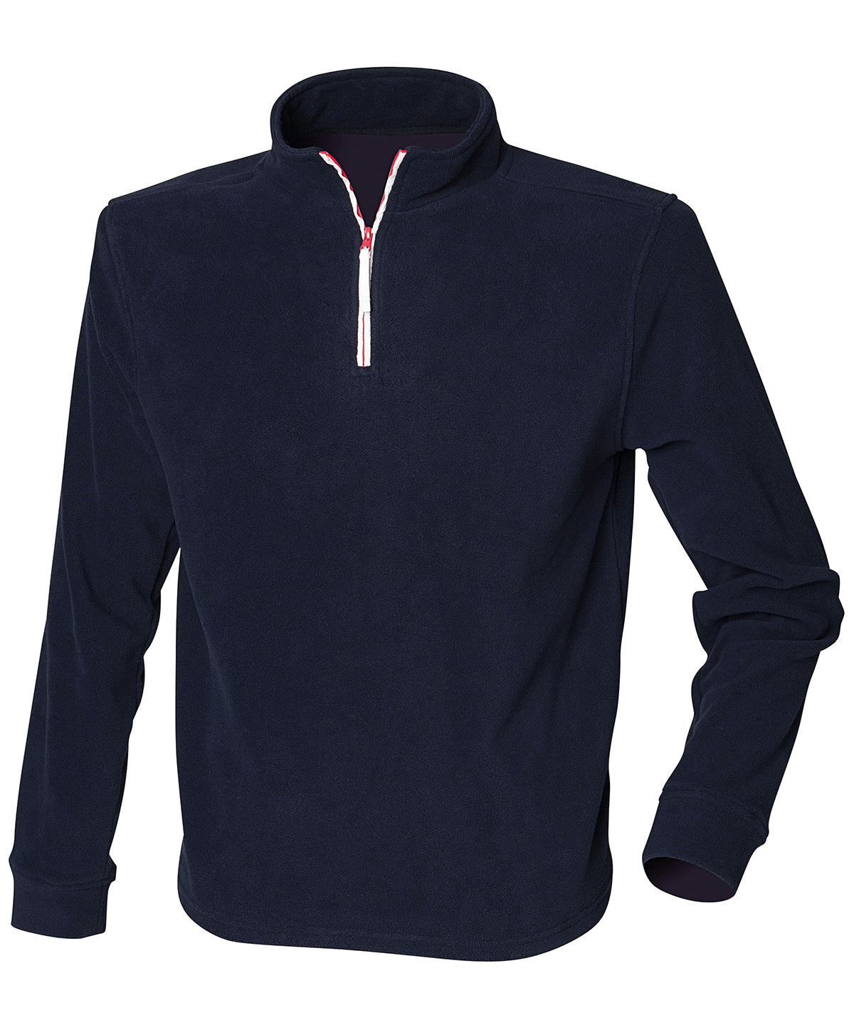 ¼ zip long sleeve fleece piped