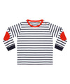 Striped long-sleeved t-shirt